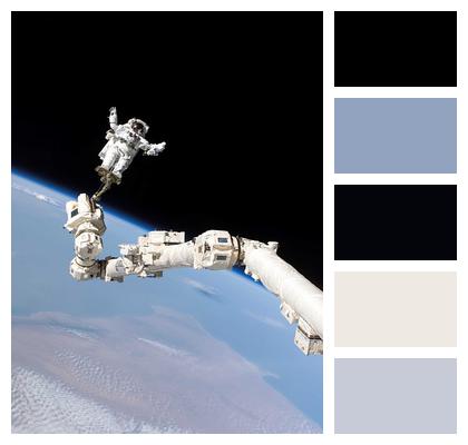 Astronaut International Space Station Spacewalk Image